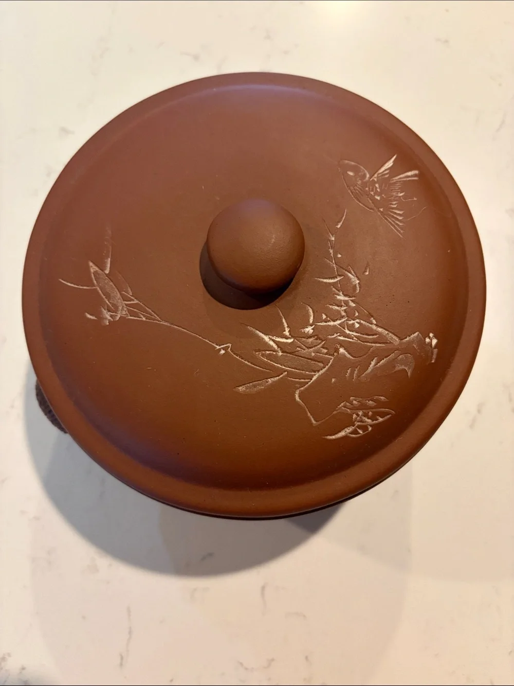 Vintage Japanese 8.5” Red Clay Ceramic Pottery Rice Cooker/ Steamer